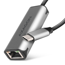 AXAGON ADE-25RC USB-C 3.2 Gen 1 - 2.5 Gigabit Ethernet síťová karta, Realtek 8156, auto install, šedá