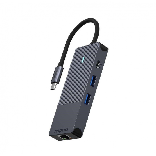 RAPOO adaptér UCM-2004, 8-in-1 USB-C Multiport Adapter