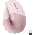 Logitech Lift Vertical Ergonomic Mouse růžová