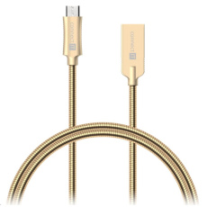 CONNECT IT Wirez Steel Knight Micro USB - USB, metallic gold, 1 m