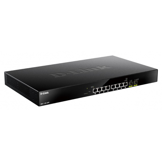 D-Link DMS-1100-10TP 10-Port Multi-Gigabit PoE Smart Managed Switch, 8x 2,5G PoE, 2x SFP+