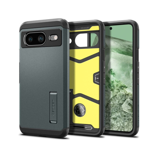 Spigen Tough Armor kryt pro Google Pixel 8 Zelená