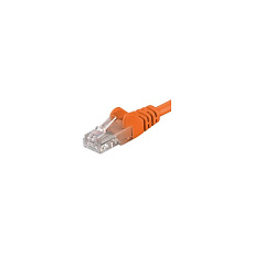 PremiumCord RJ45/RJ45 Cat6 UTP patch kabel 0,25m oranžový