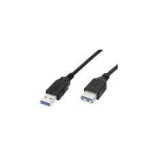 PremiumCord USB-A/USB-A prodlužovací kabel 5m černý