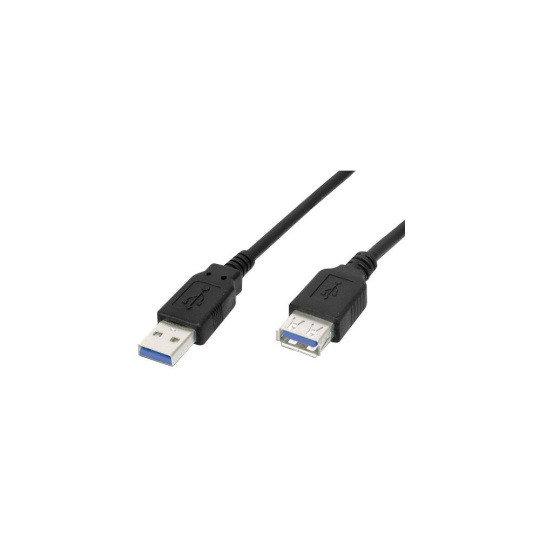 PremiumCord USB-A/USB-A prodlužovací kabel 5m černý
